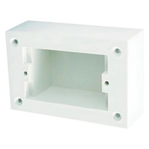 CAJA SUPERFICIE RECTANGULAR P/ BASTIDOR CAMBRE 4156 COLOR BLANCO IP55