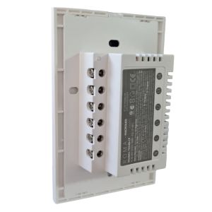 LLAVE LUZ PARED INTERRUPTOR WIFI TOUCH SMART 4 CANAL C/ CAPACITOR 7A MACROLED ROMA - Vista 2