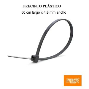 PRECINTO DE NYLON 4.8MM X500MM - NEGRO X 100 UNIDADES INTECK - Vista 2