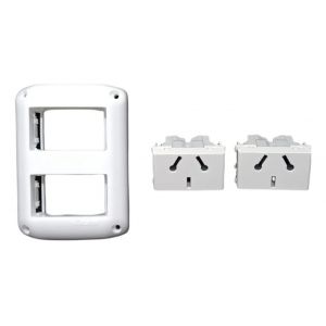 TOMA DOBLE 10A  (ESPECIAL) SUPERFICIE APLICAR EXULTT - Vista 2