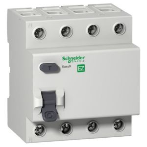 DISYUNTOR DIFERENCIAL TETRAPOLAR 4X25A 30MA E9 SCHNEIDER