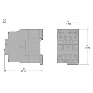 CONTACTOR 9A 3POLOS TRIPOLAR CONTACTO AUXILIAR NC SCHNEIDER - Vista 1
