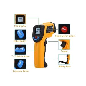 MEDIDOR DE TEMPERATURA INFRARROJO PRONEXT -50°C A 380°C - Vista 3