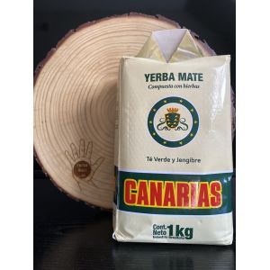 YERBA MATE CANARIAS TE VERDE Y JENGIBRE 1 KG - Vista 1