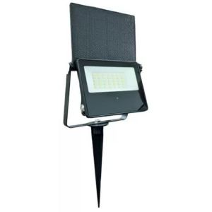 PROYECTOR SOLAR 20W FRIA C/ESTACA IP65 CANDELA - Vista 1