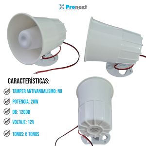 KIT ALARMA WIFI SMART PANICO SIRENA BLANCA 120DB SMART - Vista 3