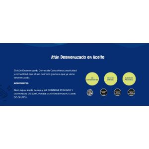 LATA DE ATUN DESMENUZADO EN ACEITE GOMES 170 GR (11745) - Vista 1