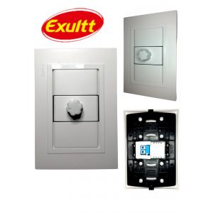 SET ARMADO 1 MODULO DIMMER DUAL LED 100W HALOGENA 300W BLANCO EXULTT - Vista 2