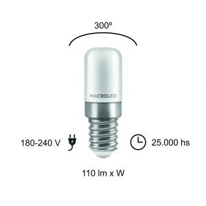 LAMPARA PERFUME LED 1.8W E14 MACROLED - Vista 5