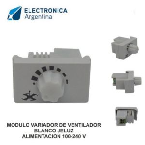 MODULO JELUZ VERONA VARIADOR DE VENTILADOR BLANCO ECO - Vista 1