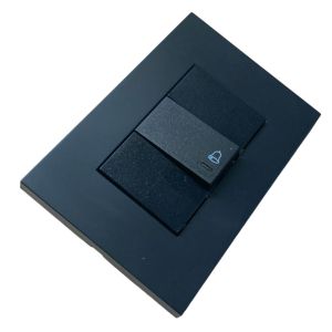 LLAVE ARMADA PULSADOR JELUZ PLATINUM NEGRO - Vista 1