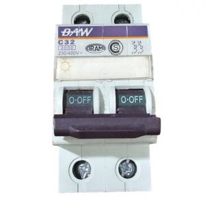 LLAVE TERMICA BIPOLAR 2X32A BAW