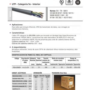 CABLE UTP CAT 5E EPUYEN INTERIOR X 305 MTS - Vista 2