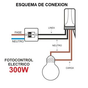 FOTOCONTROL PARA LAMPARA LED 300W 4 CABLES - Vista 2