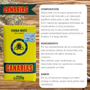 YERBA MATE CANARIAS 250 GR - Vista 1
