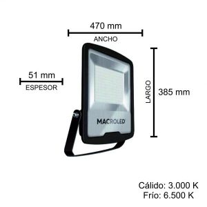 REFLECTOR LED SMD 200W IP65 MACROLED - Vista 4