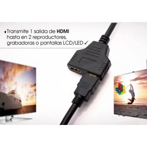 DIVISOR DE SEÑAL HDMI DE UNA ENTRADA Y 2 SALÍDAS - Vista 2