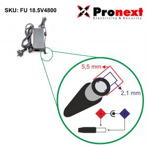 FUENTE SWITCHING PRONEXT DE TENSION DE SALIDA 18.5VCC 4800MA. CERTIFICADA - Vista 4