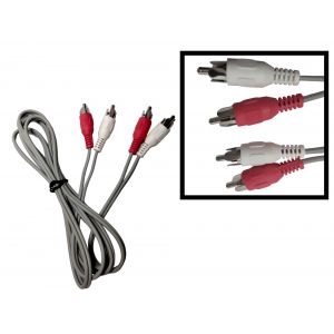 CABLE 2 PLUG RCA / 2 RCA 1.5 MTS ZURICH - Vista 1