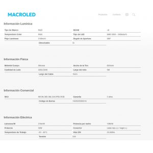 TIRA NEON 360°, Ø25MM MACROLED RGB, DC24V, 10W/M, 320LED/M, IP65, CRI90, LARGO 5M, CORTE A 50MM - Vista 2