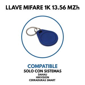 LLAVERO MIFARE PARA SISTEMAS HIKVISION, CERRADURAS SMART, Y OTROS - Vista 2