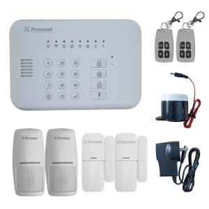 KIT 2 ALARMA DOMICILIARIA INALAMBRICA WIFI + FREE APP CELULAR + GOOGLE HOME