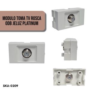 MODULO TOMA TV ROSCA 0DB JELUZ PLATINUM - Vista 5