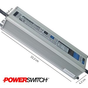 FUENTE LED SWITCHING 24V 6.2A 150W IP67 POWER SWITCH - Vista 5