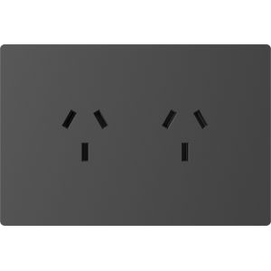 TOMACORRIENTE DOBLE 10A MILAN GRIS MACROLED