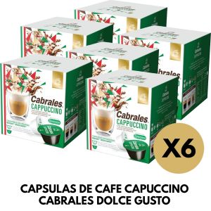 CAPSULAS DE CAFE CAPUCCINO CABRALES DOLCE GUSTO X 6 CAJAS - Vista 1