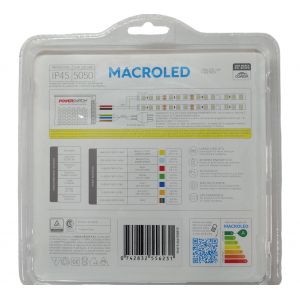 CINTA LED (VERDE) 72W 12V 5050 IP 45 X 5 MTS MACROLED - Vista 1