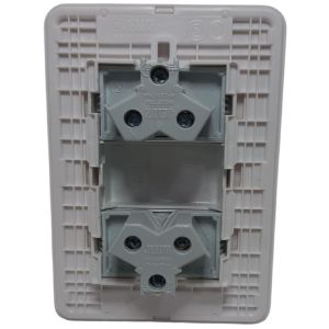 LLAVE TOMA DOBLE JELUZ MITO ARMADA BL/BL - Vista 2