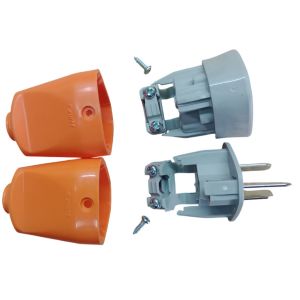 FICHA MACHO Y HEMBRA 3 PATAS 10A AXIAL NARANJA EXULTT - Vista 3