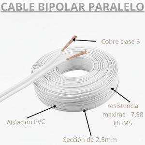 CABLE BIPOLAR 2.5 MM X 100 METROS EPUYEN - Vista 4