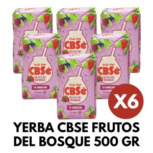 YERBA CBSE FRUTOS DEL BOSQUE 500 GR X 6 UNIDADES - Vista 1