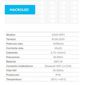 INTERRUPTOR SMART MACROLED - Vista 5