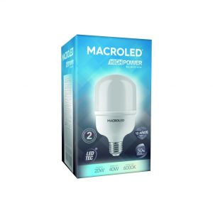 LAMPARA GALPONERA LED 20W E27 MACROLED - Vista 3