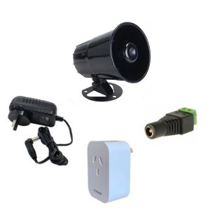 KIT ALARMA WIFI SMART PANICO SIRENA NEGRA 120DB SMART