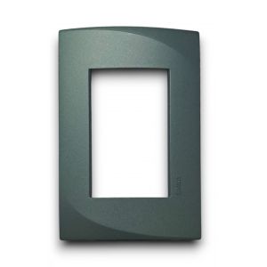 TAPA VERDE MUSGO SATINADO ENIGMA P/3 MODULOS LINEA PLEIN EXULTT