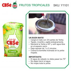 YERBA CBSE FRUTOS TROPICALES 500 GR X 12 UNIDADES - Vista 3