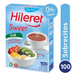 EDULCORANTE HILERET SWEET FORTE 100 SOBRES - Vista 1