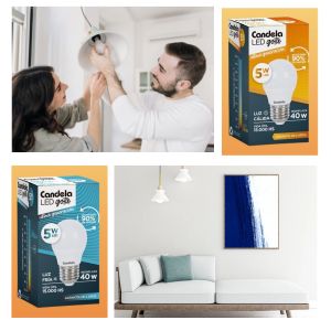 LAMPARA GOTA LED 5 WATT E27 220V CANDELA - Vista 6