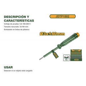 TESTER BUSCAPOLO: 100-250 VCA 3X140MM - Vista 2
