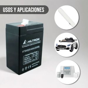 BATERIA DE GEL DE 6V 4A HILTRON - Vista 4