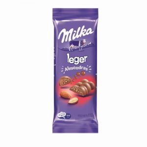 CHOCOLATE MILKA LEGER ALMENDRAS 110 GR CHOCOLATE MILKA LEGER ALMENDRAS 110 GR
