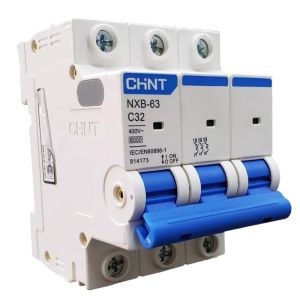 LLAVE TERMICA TRIPOLAR 3X32A 6KA CURVA C CHINT - Vista 1