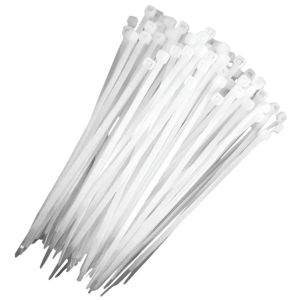 PRECINTOS 300 X 4.8MM T12 BLANCO X 100 UNIDADES