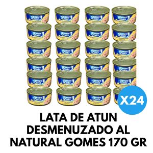 LATA DE ATUN DESMENUZADO AL NATURAL GOMES 170 GR X 24 UNIDADES - Vista 1