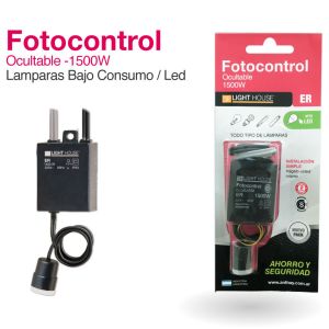 FOTOCONTROL OCULTABLE 1500 W LIGHT HOUSE - Vista 1