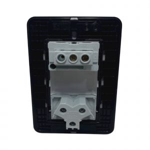 LLAVE LUZ PUNTO Y TOMA 10A JELUZ VERONA MITO BL/NG - Vista 2